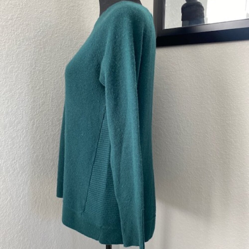 HALOGEN 100% Cashmere Oversized Sweater Hunter Green Small - Picture 7 of 13